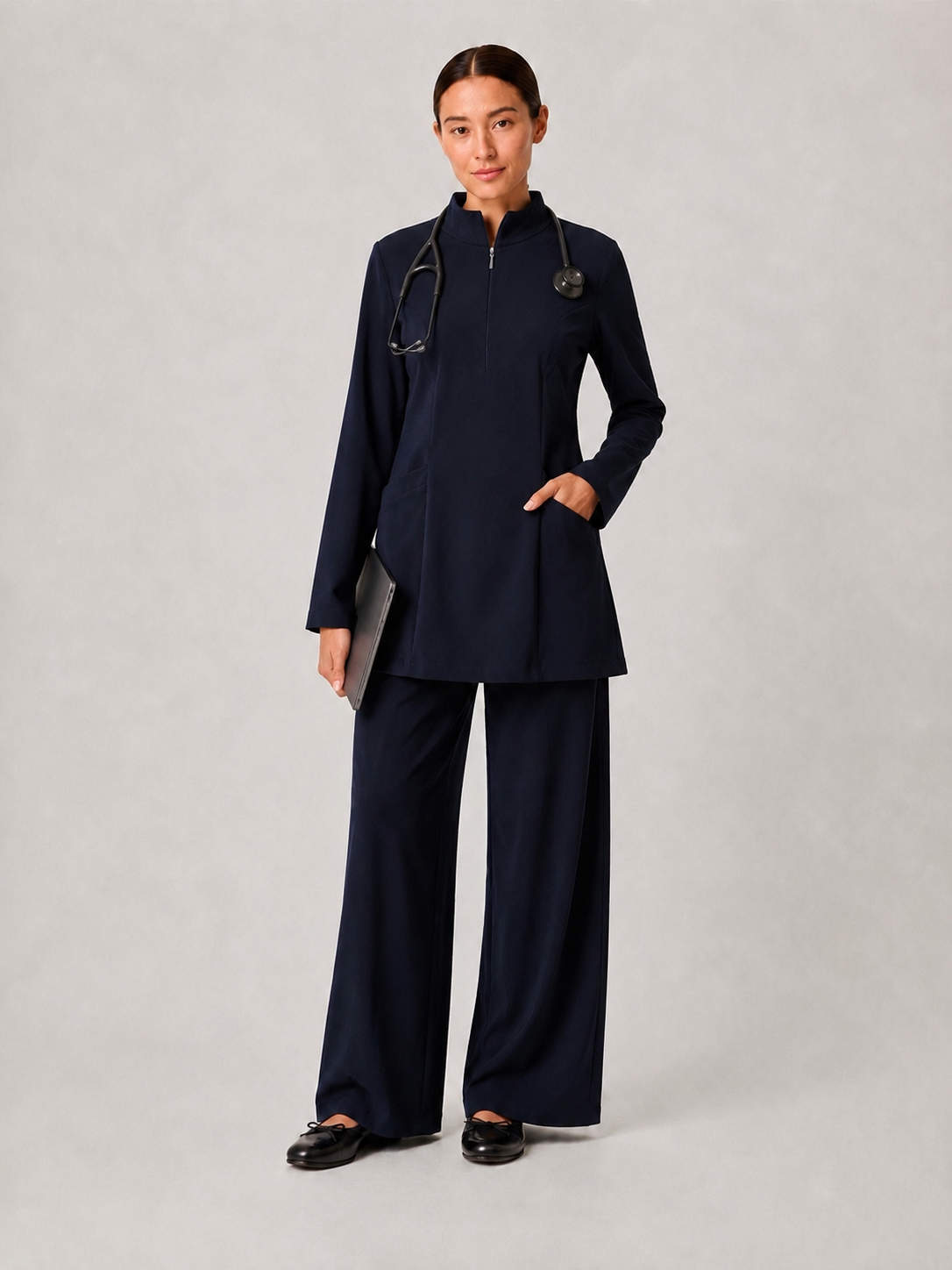 The Saturn Scrub Set - Navy Blue